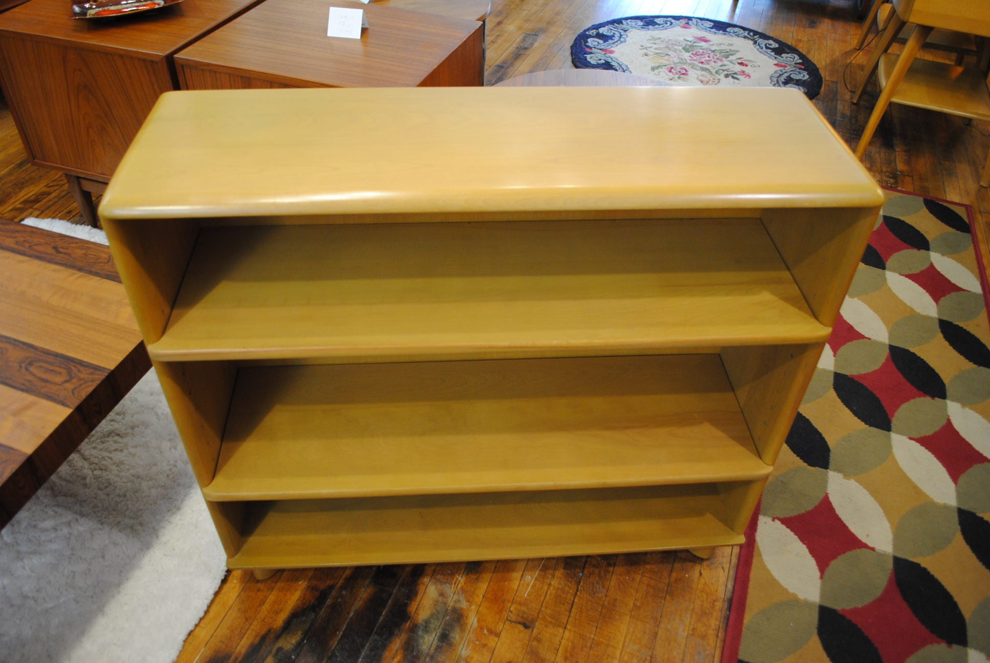 Solid Maple Bookcase By Heywood, Solid Maple Shelves
