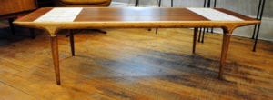 Mid Century Lane Cosmopolitan Walnut Tile Coffee Table Circa