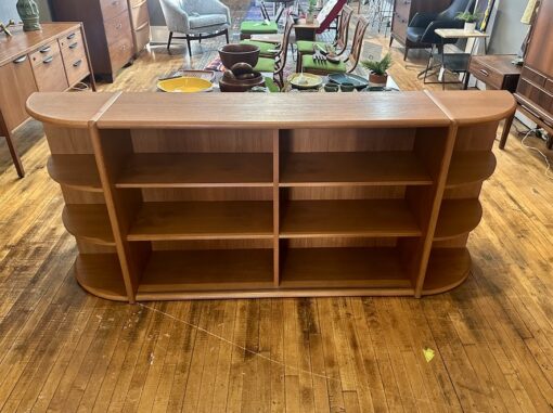 Large Danish Modern Teak Sideboard w/ Hutch Top by Poul Hundevad - Image 15