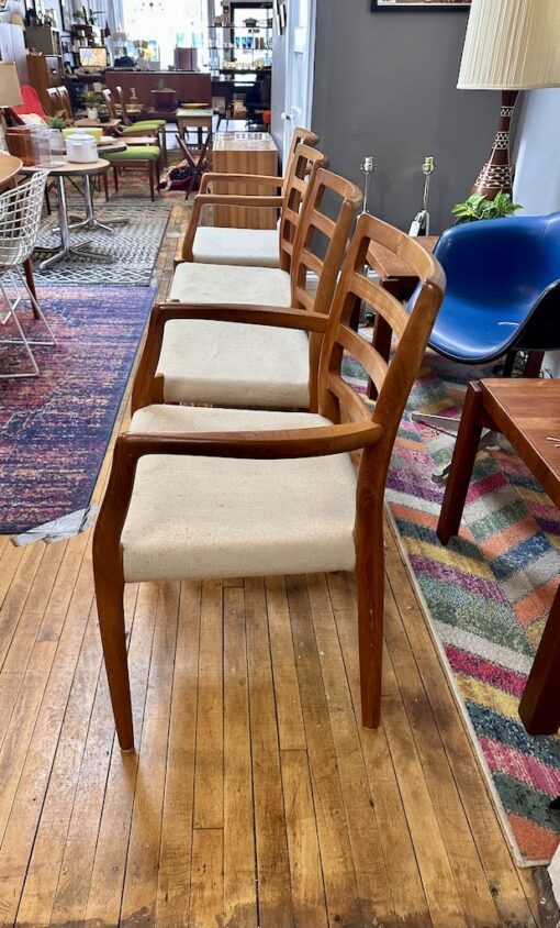 Set of 4 Danish Teak Neils Otto Møller Dining Chairs - Image 2