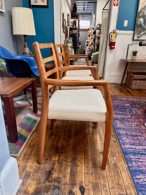 Set of 4 Danish Teak Neils Otto Møller Dining Chairs - Image 3