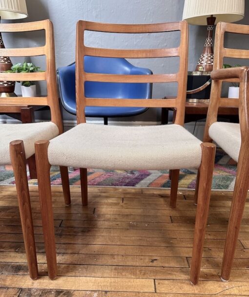 Set of 4 Danish Teak Neils Otto Møller Dining Chairs - Image 10