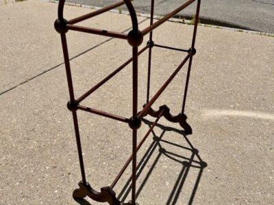 Antique Ball & Stick Towel Rack