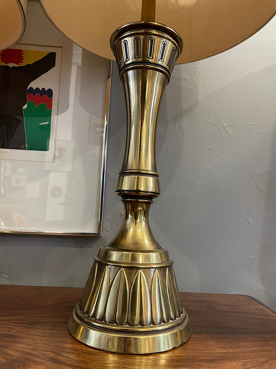 Vintage Pair of Brass Stiffel Table Lamps 1960s