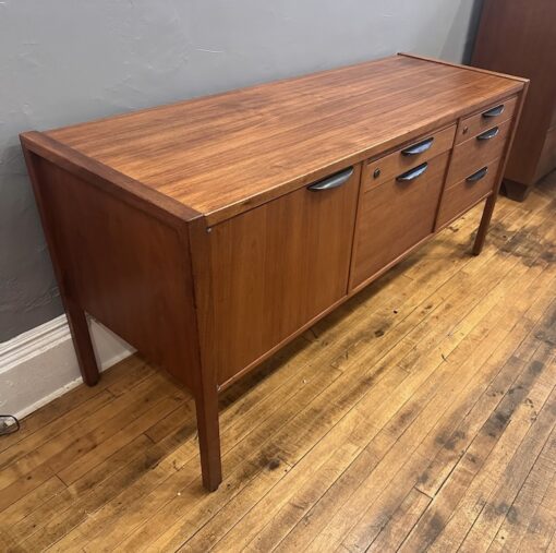 Mid Century Jens Risom Walnut Credenza w/ file cabinet - Image 5