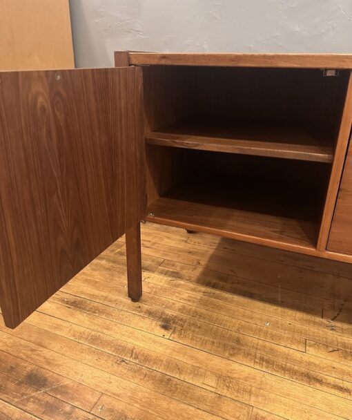 Mid Century Jens Risom Walnut Credenza w/ file cabinet - Image 7