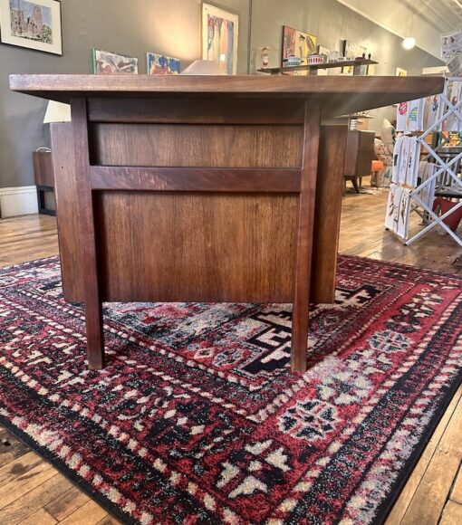 Mid Century Walnut Jens Risom Executive Desk - Image 4