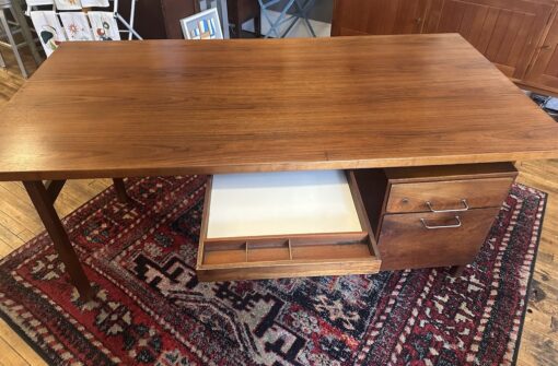 Mid Century Walnut Jens Risom Executive Desk - Image 12