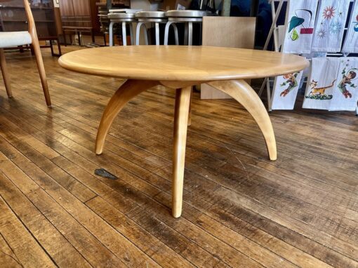 Heywood Wakefield Wishbone Lazy Susan Round Coffee Table 1950s - Image 3