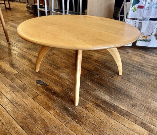 Heywood Wakefield Wishbone Lazy Susan Round Coffee Table 1950s