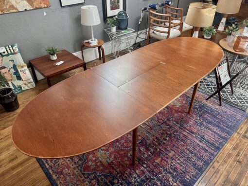 Danish Teak Expanding Dining Table with Butterfly Leaf - Image 10