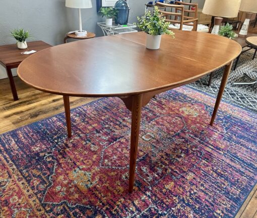 Danish Teak Expanding Dining Table with Butterfly Leaf - Image 2