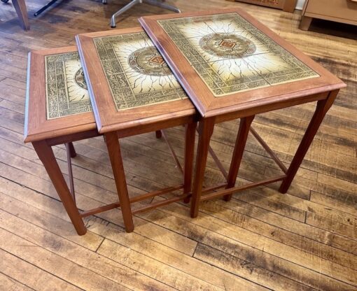 Danish Teak & Tile Nesting Tables - Image 3