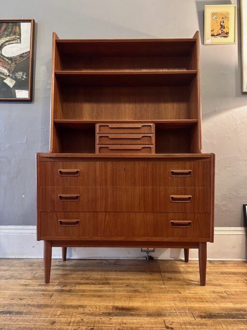 Danish Teak Bookcase/Secretary by BRDR Larsen Møbelfabrik 1960s