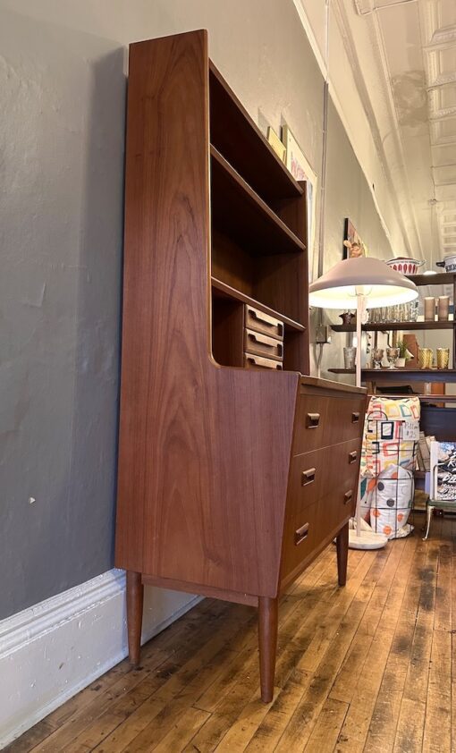 Danish Teak Bookcase/Secretary by BRDR Larsen Møbelfabrik 1960s - Image 3