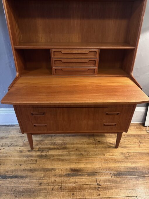 Danish Teak Bookcase/Secretary by BRDR Larsen Møbelfabrik 1960s - Image 4