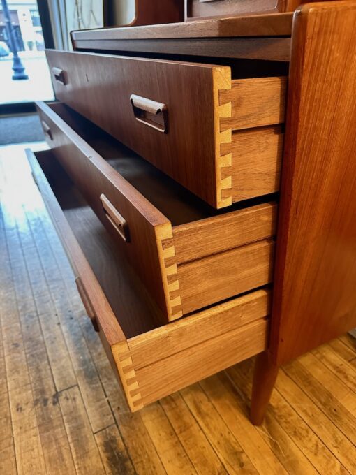 Danish Teak Bookcase/Secretary by BRDR Larsen Møbelfabrik 1960s - Image 8