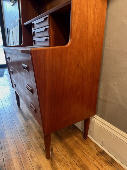 Danish Teak Bookcase/Secretary by BRDR Larsen Møbelfabrik 1960s - Image 9