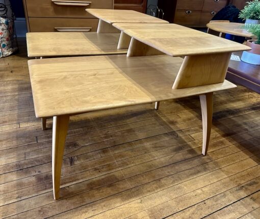 Pair of Restored Heywood Wakefield Step End Tables