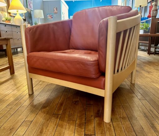 Danish Leather Armchair by Stouby - Image 5