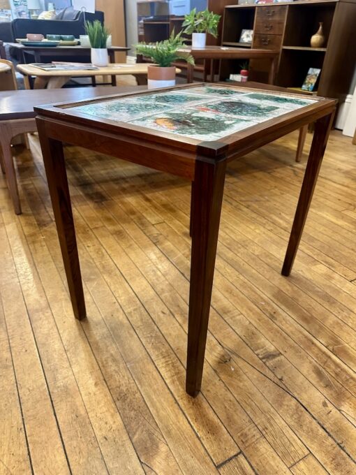 Danish Rosewood & Tile Side Table - Image 6