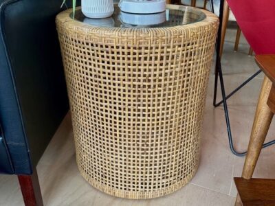 Vintage Rattan Side Table / Stand