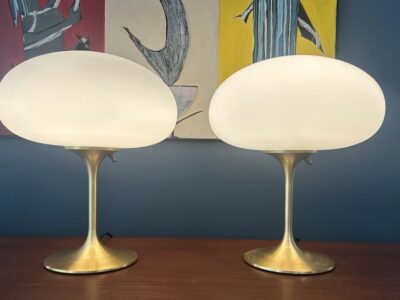 Pair of Stemlite Mushroom Lamps-Bill Curry Design