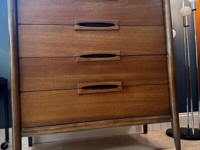 Mid Century Highboy Dresser by Bassett