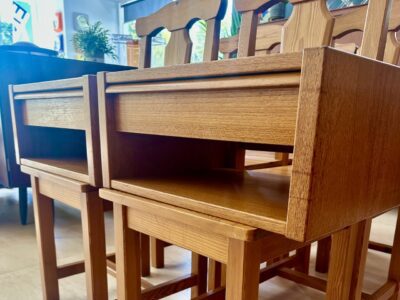 Pair of Danish Teak Floating Nightstands