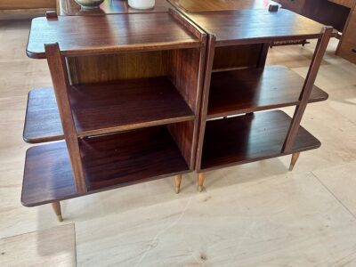 Pair of Mid Century Tiered Side Tables
