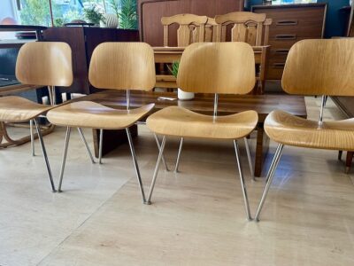 Set of 4 Eames DCM Dining Chairs