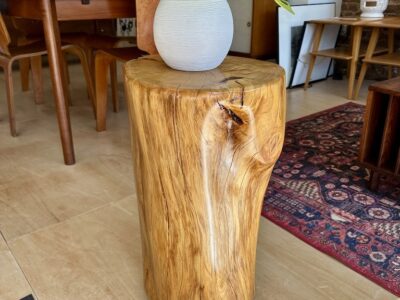 Custom Solid Wood Pedestal/Side Table