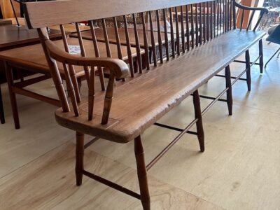 9 Ft. 19th Century Deacons Bench (1850's-1860s)