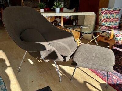 Authentic KNOLL Saarinen Womb Chair & Ottoman