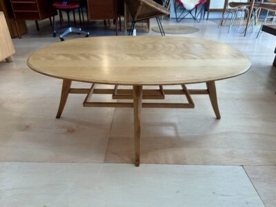 RARE 1940s Oval Cocktail Table by Heywood Wakefield