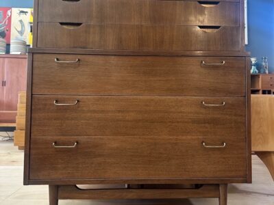 Rare American of Martinsville 'Dania' Highboy Dresser