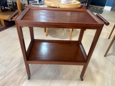 1940's Mahogany Serving / Bar Cart