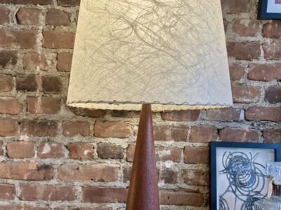 Solid Teak Conical Table Lamp -Denmark