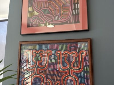 2 Framed Textile MOLA's