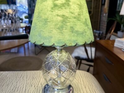 Vintage Petite Cut Glass Table Lamp
