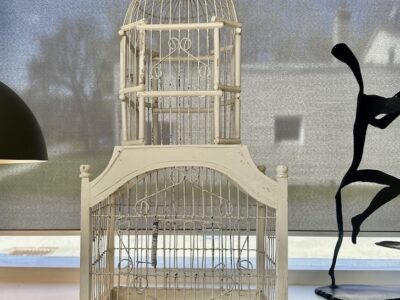 Vintage Victorian style Wood & Wire Bird Cage