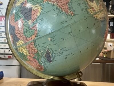 1950s Replogle World Globe with Storage for Atlas