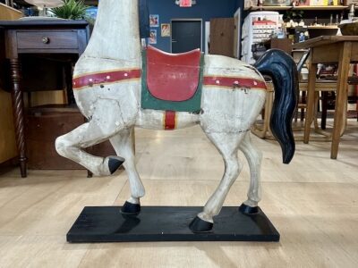 Primitive Folk Art Hand Carved Carousel Horse