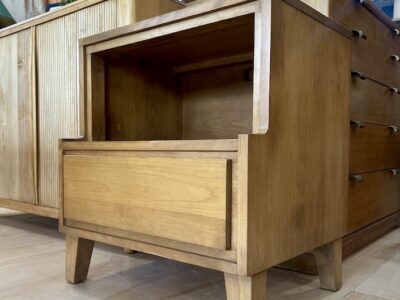 Single Conant Ball Solid Maple Nightstand