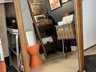 Large Midcentury Mirror in Walnut by Hooker Furniture