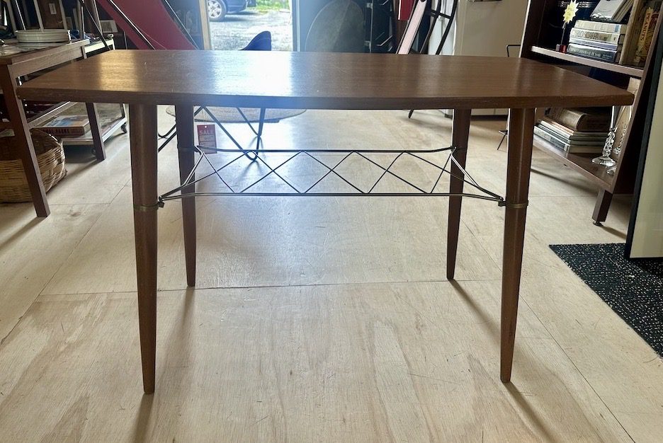 1950s Swedish Teak Coffee/Occasional Table w/Shelf - Image 2