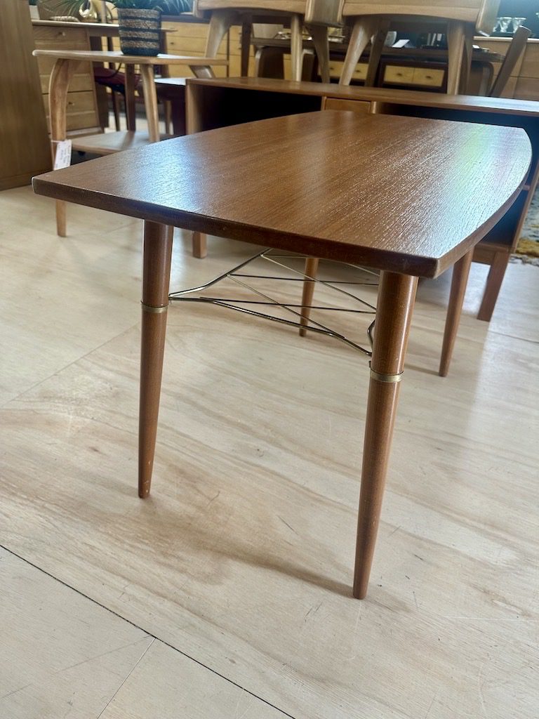 1950s Swedish Teak Coffee/Occasional Table w/Shelf - Image 4