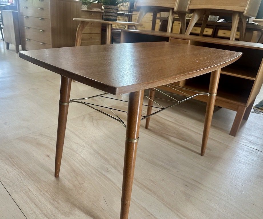 1950s Swedish Teak Coffee/Occasional Table w/Shelf - Image 3