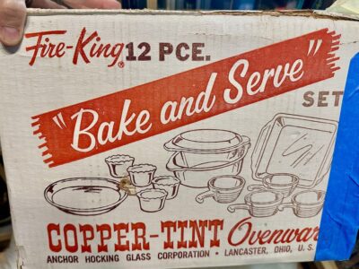 Vintage Fire-King "Copper Tint" Collection by Anchor Hocking