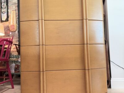 Vintage Heywood Wakefield "Airflow" Highboy Dresser 1930s
